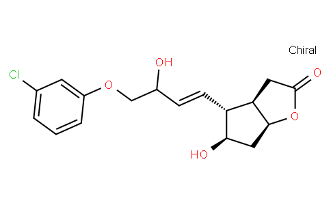 (3aR,4R,5R,6aS)-4-[(1E)-4-(3-Chlorophenoxy)-3-hydroxy-1-buten-1-yl]hexahydro-5-hydroxy-2H-cyclopenta[b]furan-2-one