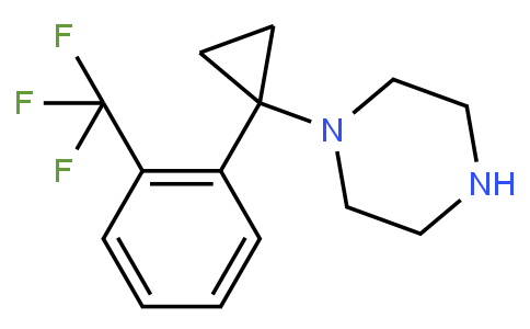 1-(1-(2-(trifluoromethyl)phenyl)cyclopropyl)piperazine