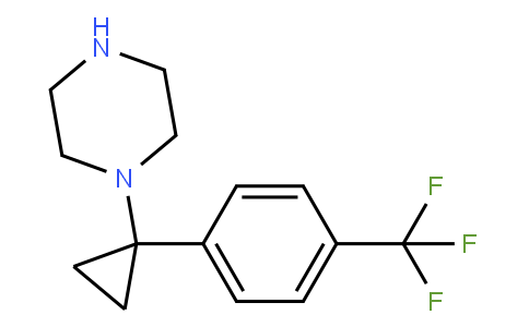 1-(1-(4-(trifluoromethyl)phenyl)cyclopropyl)piperazine