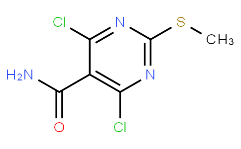 4,6-dichloro-2-(methylthio)pyrimidine-5-carboxamide