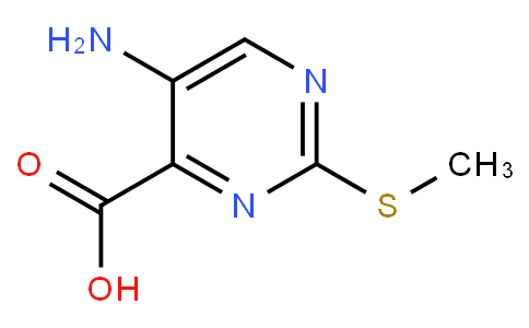 5-amino-2-(methylthio)pyrimidine-4-carboxylic acid