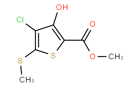 Methyl 4-chloro-3-hydroxy-5-(methylthio)thiophene-2-carboxylate