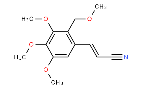 3,4,5-Trimethoxy-2-(methoxymethyl)cinnamonitrile