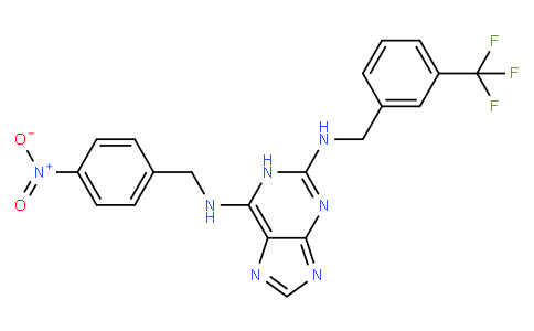 N6-[(4-nitrophenyl)methyl]-N2-[[3-(trifluoromethyl)phenyl]methyl]-1H-Purine-2,6-diamine