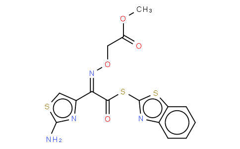 (Z)-2-(2-氨基噻唑-4-基)-2-甲氧羰基甲氧亚氨基硫代乙酸 (S)-2-苯并噻唑酯