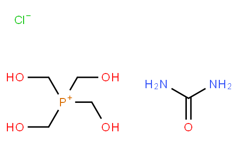 Tetrakis(hydroxymethyl)phosphonium chloride urea polymer