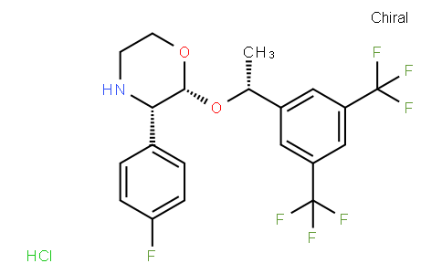 (2R,3S)-2-{(1R)-1-[3,5-BIS(TRIFLUOROMETHYL)PHENYL]ETHOXY}-3-(4-FLUOROPHENYL)MORPHOLINE HYDROCHLORIDE