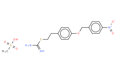 2-[2-[4-(4-Nitrobenzyloxy)phenyl]ethyl]isothiourea Mesylate;KB-R7943