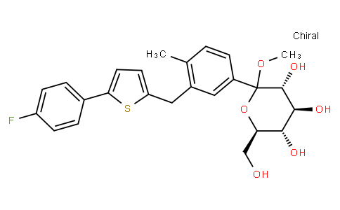 Methyl 1-C-[3-[[5-(4-fluorophenyl)-2-thienyl]Methyl]-4-Methylphenyl]-D-glucopyranoside