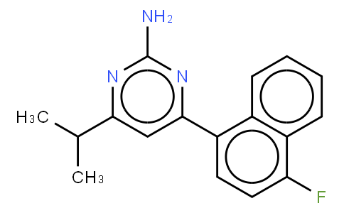 4-(4-Fluoro-1-naphthalenyl)-6-(1-Methylethyl)-2-pyriMidinaMine hydrochloride;RS-127,445