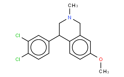 Diclofensine;Ro 8-4650;4-(3,4-dichlorophenyl)-7-Methoxy-2-Methyl-3,4-dihydro-1H-isoquinoline hydrochloride
