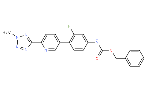 CarbaMic acid, N-[3-fluoro-4-[6-(2-Methyl-2H-tetrazol-5-yl)-3-pyridinyl]phenyl]-, phenylMethyl ester