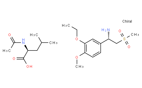 (S)-1-(3-Ethoxy-4-Methoxyphenyl)-2-(Methylsulfonyl)ethylaMine N-acetyl-L-leucine salt