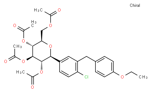 (2R,3R,4R,5S,6S)-2-(AcetoxyMethyl)-6-(4-chloro-3-(4-ethoxybenzyl)phenyl)tetrahydro-2H-pyran-3,4,5-triyl triacetate
