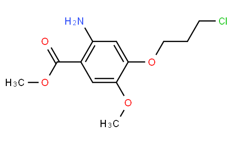 Benzoic acid, 2-amino-4-(3-chloropropoxy)-5-methoxy-, methyl ester