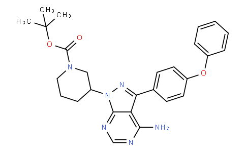 3-[4-Amino-3-(4-phenoxy-phenyl)-pyrazolo[3,4-d]pyrimidin-1-yl]-piperidine-1-carboxylic acid tert-butyl ester