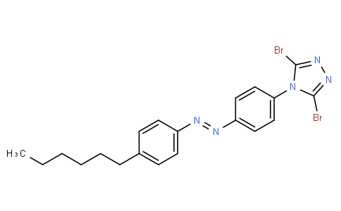 (E)-1-(4-(3,5-Dibromo-4H-1,2,4-triazol-4-yl)phenyl)-2-(4-hexylphenyl)diazene