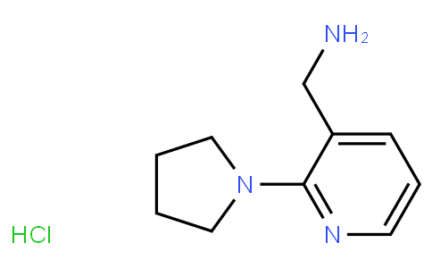 3-Pyridinemethanamine, 2-(1-pyrrolidinyl)-, hydrochloride