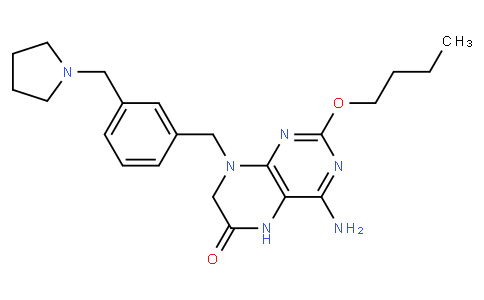 8-(3-(pyrrolidin-1-ylmethyl)benzyl)-4-amino-2-butoxy-7,8-dihydropteridin-6(5H)-one