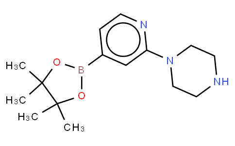 2-(Piperazin-1-yl)pyridine-4-boronic acid, pinacol ester