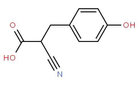 2-Cyano-3-(4-hydroxyphenyl)propanoic acid