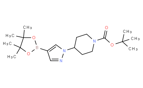 Tert-butyl 4-(4-(4,4,5,5-tetramethyl-1,3,2-dioxaborolan-2-yl)-1H-pyrazol-1-yl)piperidine-1-carboxylate