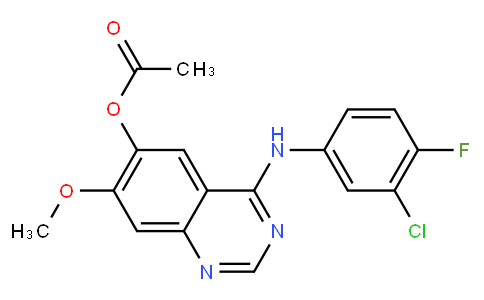 4-(3-Chloro-4-fluorophenylamino)-7-methoxyquinazolin-6-yl acetate