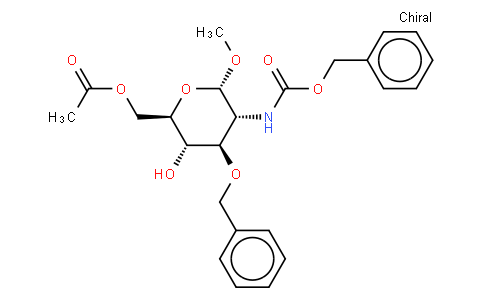 a-D-Glucopyranoside, methyl 2-deoxy-2-[[(phenylmethoxy)carbonyl]amino]-3-O-(phenylmethyl)-, 6-acetate