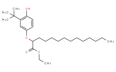 Ethyl 2-(3-tert-butyl-4-hydroxyphenoxy)tetradecanoate