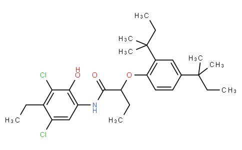 2-(2,4-Bis(tert-pentyl)phenoxy)-N-(3,5-dichloro-4-ethyl-2-hydroxyphenyl)butyramide
