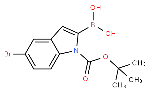 5-bromo-1-t-butoxycarbonylindole-2-boronic acid