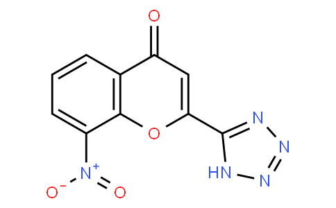 8-Nitro-2-tetrazol-5-yl-4-oxo-4H-1-benzopyran