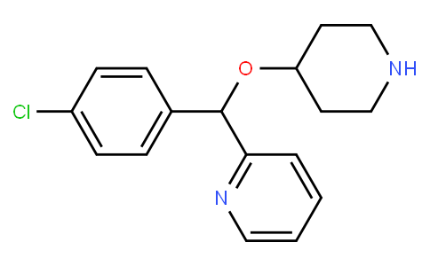 2-[(4-chlorophenyl)(4-piperidinyloxy)methyl]-pyridine