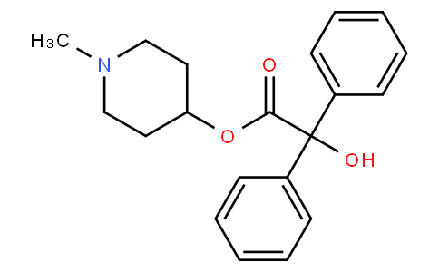 1-methylpiperidin-4-yl hydroxy(diphenyl)acetate