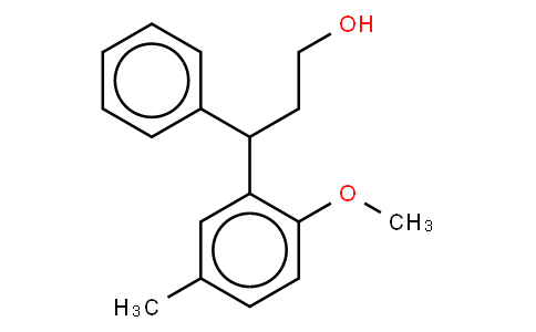 3-(2-methoxy-5-methylphenyl)-3-phenylpropanol,in 50% dichloromethane