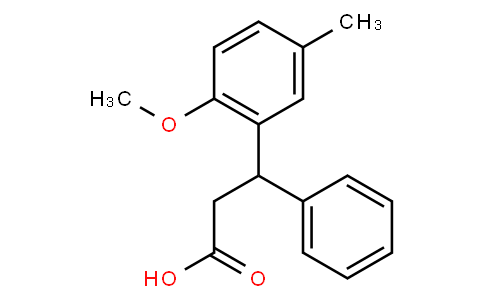 3-(2-methoxy-5-methylphenyl)-3-phenyl propanoic acid