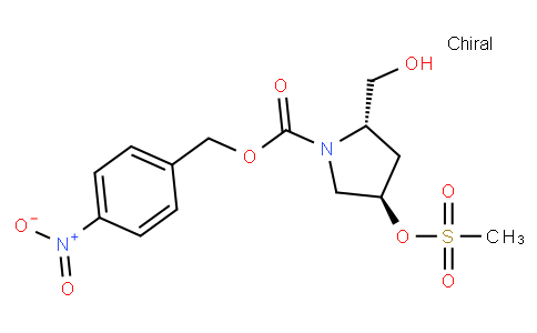 (2S,4R)-2-(Hydroxymethyl)-4-[(methylsulfonyl)oxy]-1-pyrrolidinecarboxylic acid (4-nitrophenyl)methyl ester