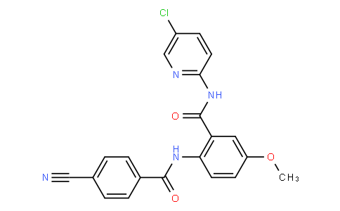 N-(5-chloropyridin-2-yl)-2[(4-cyanophenyl)carbonylamino]-5-methoxybenzamide