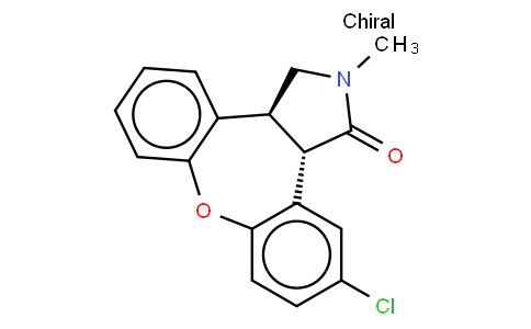 Trans-(+/-)-11-Chloro-2,3,3a,12b-tetrahydro-2-Methyl-1H-dibenz[2,3:6,7]oxepino[4,5-c]pyrrole-1-one