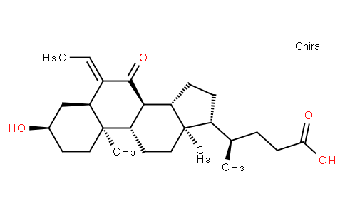 (3alpha,5beta,6E)-6-Ethylidene-3-hydroxy-7-oxocholan-24-oic acid
