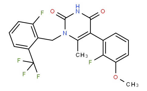 5-(2-Fluoro-3-methoxyphenyl)-1-[[2-fluoro-6-(trifluoromethyl)phenyl]methyl]-6-methyl-2,4(1H,3H)-pyrimidinedione