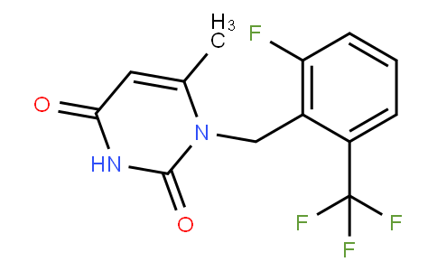 1-[2-Fluoro-6-(trifluoromethyl)benzyl]-6-methylpyrimidine-2,4(1H,3H)-dione