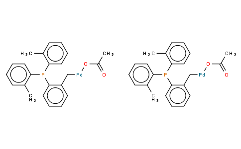 trans-Bis(acetato)bis[2-[bis(2-methylphenyl)phosphino]benzyl]dipalladium(II)