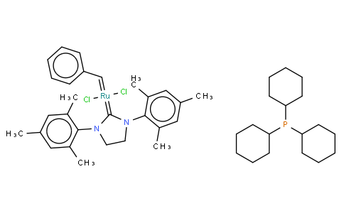 Tricyclohexylphosphine[1,3-bis(2,4,6-trimethylphenyl)-4,5-dihydroimidazol-2-ylidene][benzylidene]rut