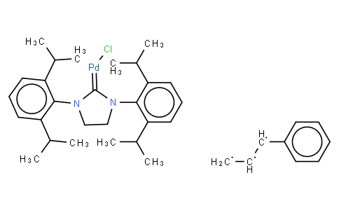 [1,3-Bis(2,6-di-isopropylphenyl)-4,5-dihydroimidazol-2-ylidene]chloro][3-phenylallyl]palladium(II)