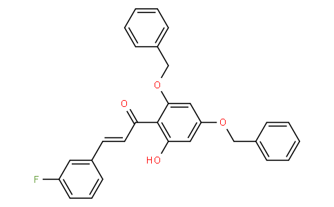 3-(3-Fluorophenyl)-1-[2-hydroxy-4,6-bis(phenylmethoxy)phenyl]-2-propen-1-one