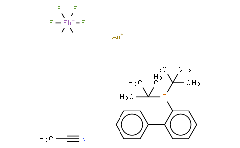 (乙腈)[(2-联苯)二叔丁基膦]六氟锑酸金(I)