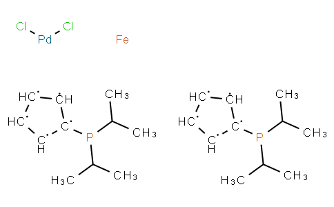 1,1 bis(di-isopropylphosphine)ferrocene palladium dichloride