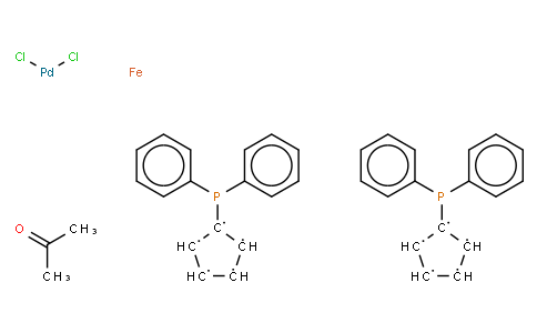 1,1'-二(联苯基膦)二茂铁氯化钯(II)丙酮加合物