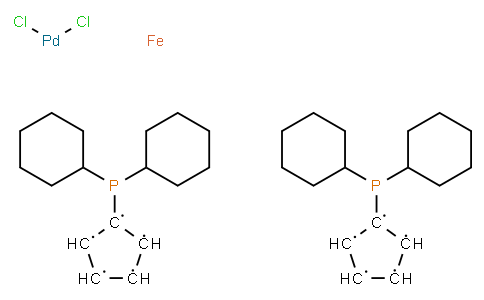 1,1μ-Bis(di-cyclohexylphosphino)ferrocene palladium dichloride